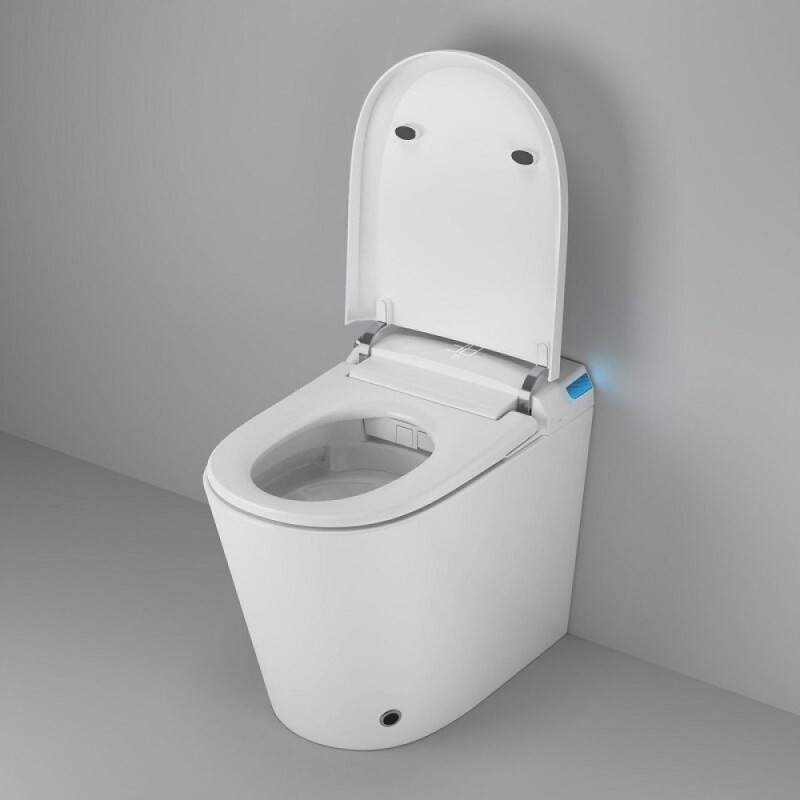 Электронный приставной унитаз Grossman Smart GR-PR-5702, с функцией биде, с импульсной системой смыва, крышка-сиденье микролифт, белый