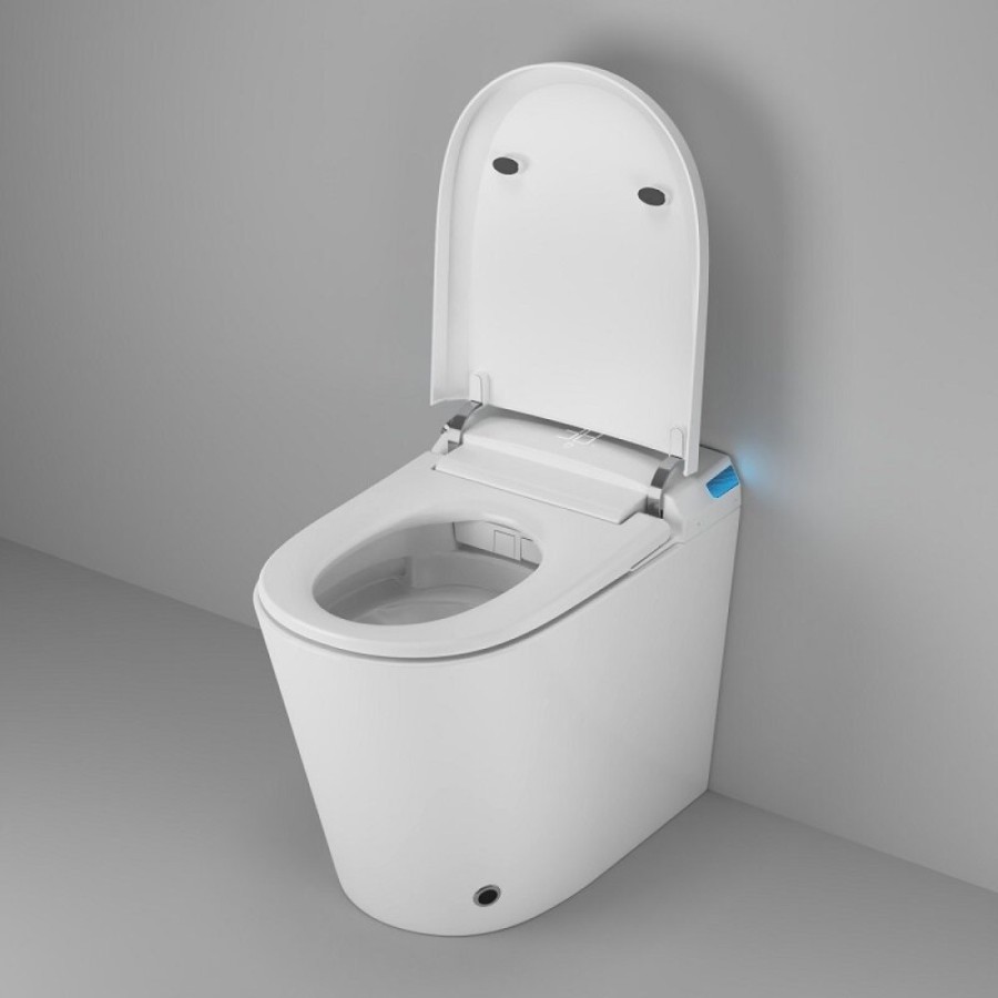 Электронный приставной унитаз Grossman Smart GR-PR-5702, с функцией биде, с импульсной системой смыва, крышка-сиденье микролифт, белый