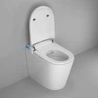 Электронный приставной унитаз Grossman Smart GR-PR-5702, с функцией биде, с импульсной системой смыва, крышка-сиденье микролифт, белый