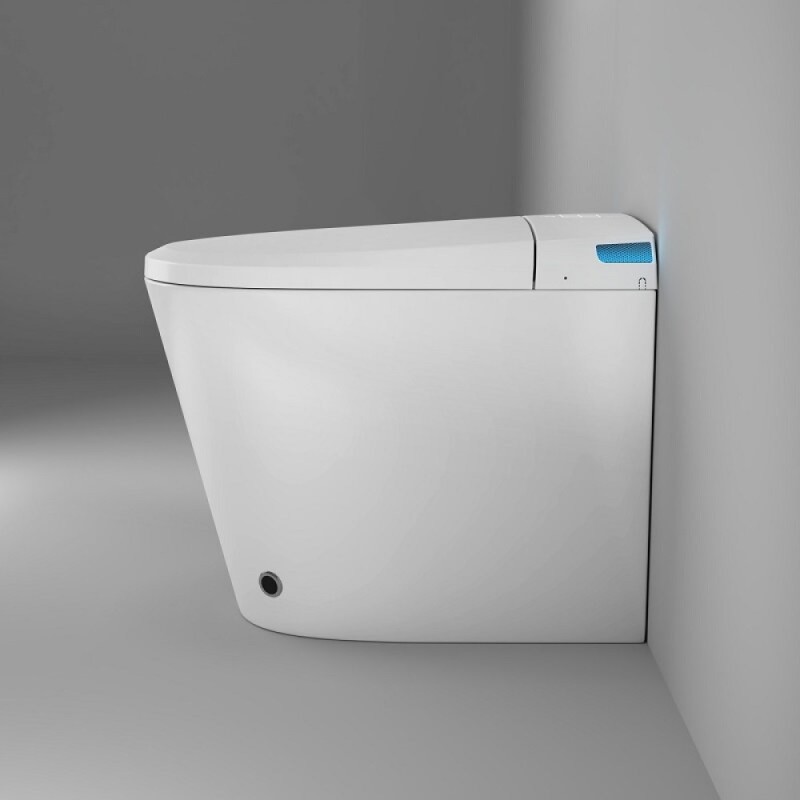 Электронный приставной унитаз Grossman Smart GR-PR-5702, с функцией биде, с импульсной системой смыва, крышка-сиденье микролифт, белый