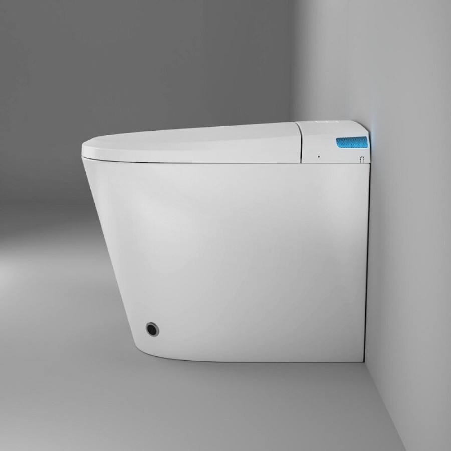 Электронный приставной унитаз Grossman Smart GR-PR-5702, с функцией биде, с импульсной системой смыва, крышка-сиденье микролифт, белый