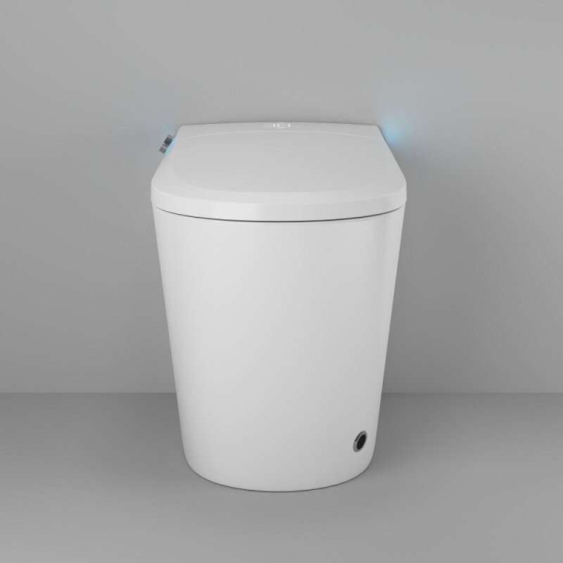 Электронный приставной унитаз Grossman Smart GR-PR-5702, с функцией биде, с импульсной системой смыва, крышка-сиденье микролифт, белый
