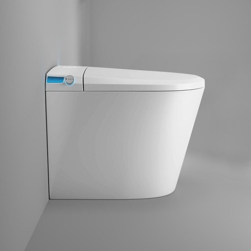 Электронный приставной унитаз Grossman Smart GR-PR-5702, с функцией биде, с импульсной системой смыва, крышка-сиденье микролифт, белый
