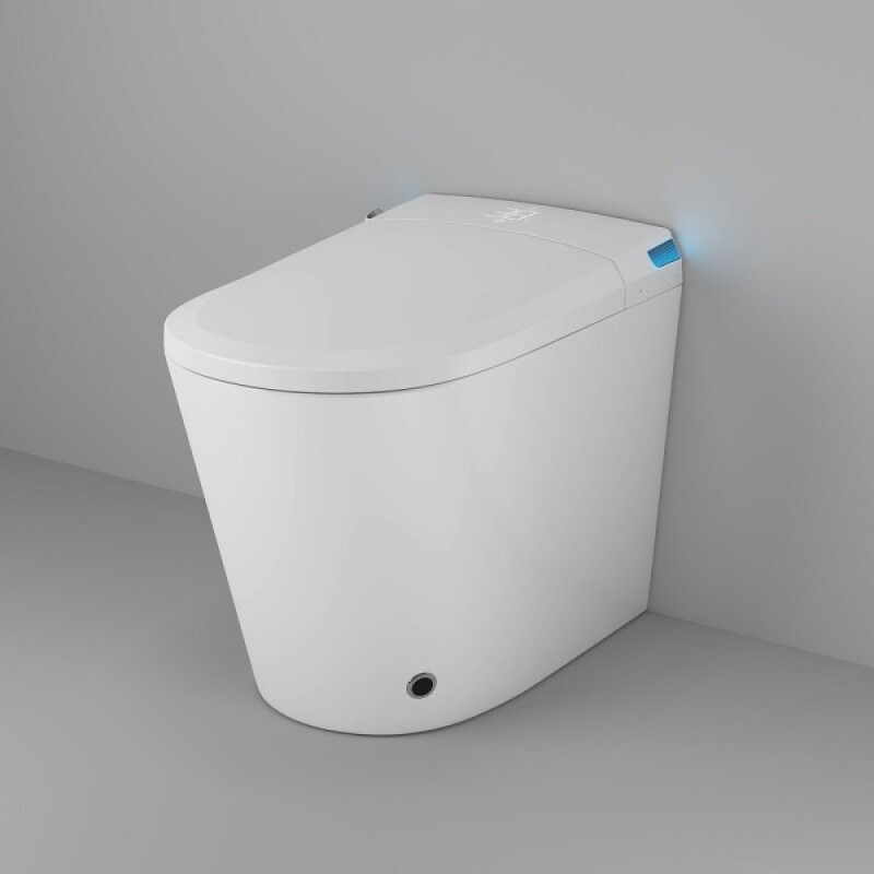 Электронный приставной унитаз Grossman Smart GR-PR-5702, с функцией биде, с импульсной системой смыва, крышка-сиденье микролифт, белый