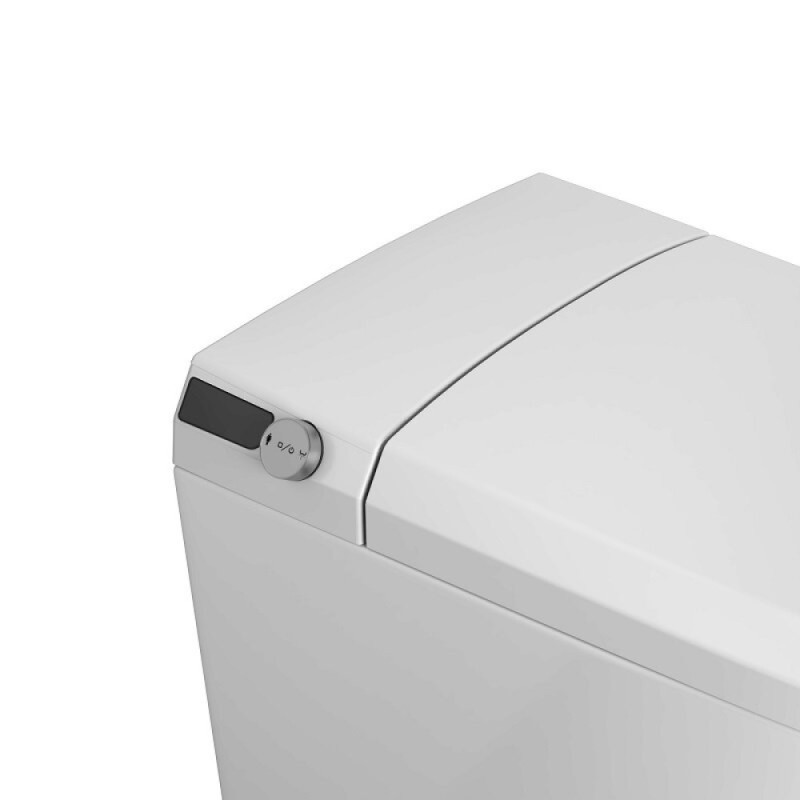 Электронный приставной унитаз Grossman Smart GR-PR-5702, с функцией биде, с импульсной системой смыва, крышка-сиденье микролифт, белый