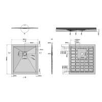 Поддон для душа Grossman Strong GR-S190100Q, 100 x 90 см, прямоугольный, цвет белый