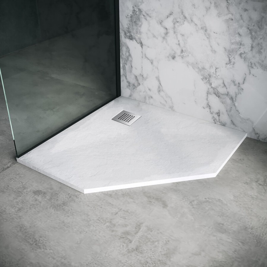 Поддон для душа Grossman Strong GR-S19090D, 90 x 90 см, пятиугольный, цвет белый