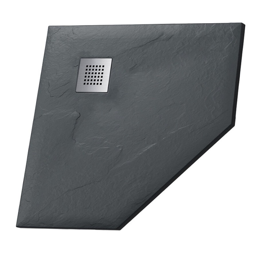 Поддон для душа Grossman Strong GR-S2100100D, 100 x 100 см, пятиугольный, цвет графит