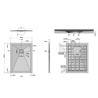 Поддон для душа Grossman Strong GR-S280110Q, 110 x 80 см, прямоугольный, цвет графит