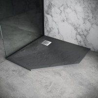 Поддон для душа Grossman Strong GR-S29090D, 90 x 90 см, пятиугольный, цвет графит