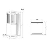 Душевая кабина Grossman GR-121 90 x 90 см