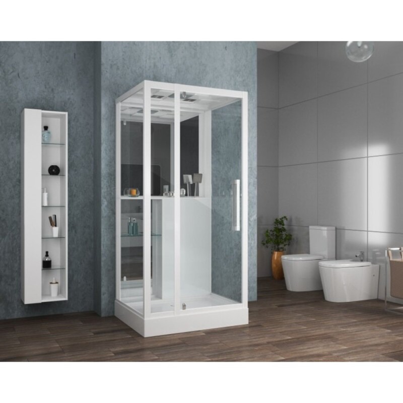 Душевая кабина Grossman 100 x 90 см, прямоугольная, белый, GR166