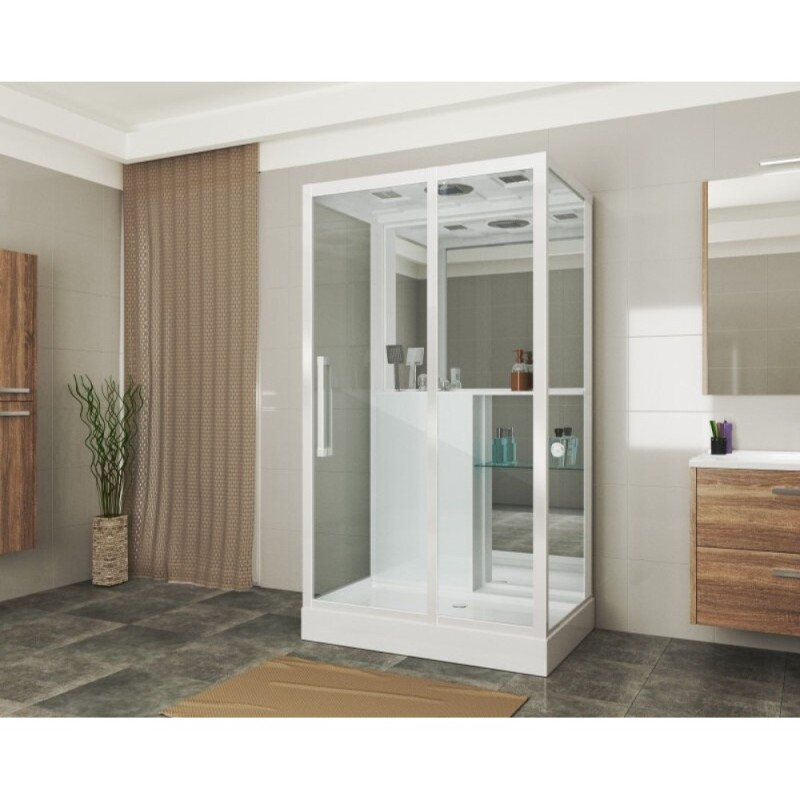 Душевая кабина Grossman 120 x 82 см, прямоугольная, белый, GR167
