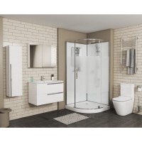 Душевая кабина Grossman 100 x 100 см, четверть круга, хром, GR170
