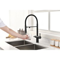 Смеситель Paulmark Gravity Gr213888-AN для кухонной мойки под фильтр, антрацит