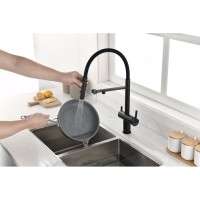 Смеситель Paulmark Gravity Gr213888-AN для кухонной мойки под фильтр, антрацит