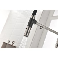 Смеситель Paulmark Gravity Gr213888-BS для кухонной мойки под фильтр, нержавеющая сталь