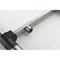 Смеситель Paulmark Gravity Gr213888-BS для кухонной мойки под фильтр, нержавеющая сталь
