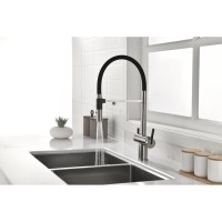 Смеситель Paulmark Gravity Gr213888-BS для кухонной мойки под фильтр, нержавеющая сталь