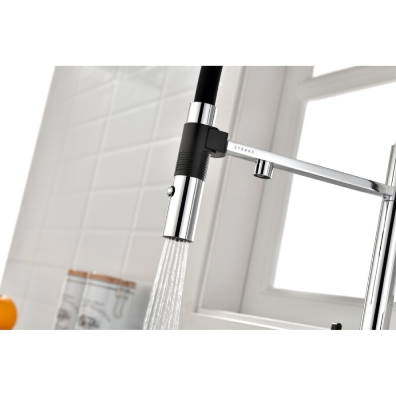 Смеситель Paulmark Gravity Gr213888-CR для кухонной мойки под фильтр, хром