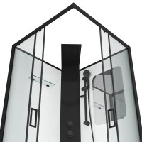 Душевая кабина Grossman Elegans 100 x 100 см, квадратная, профиль черный, GR250Q