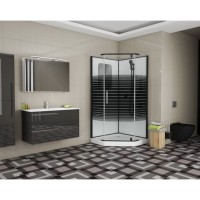 Душевая кабина Grossman 90 x 90 см, пятиугольная, черный, GR271D
