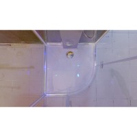 Душевая кабина Timo Armo Premium H-506, 90 x 90 см, c крышей, средний поддон, с гидромассажем, стекла прозрачное, профиль хром