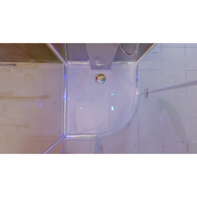 Душевая кабина Timo Armo Premium H-506, 90 x 90 см, c крышей, средний поддон, с гидромассажем, стекла прозрачное, профиль хром