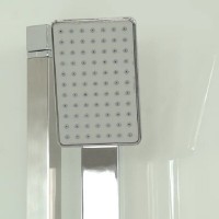 Душевая кабина Timo Premium Impi H-517-T-CH/C, 100 x 100 см, стекло прозрачное, профиль хром, стул