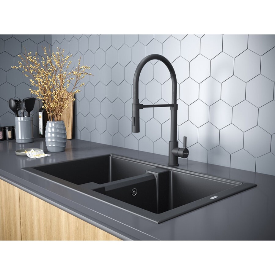 Смеситель Paulmark Halt Ha214021-AN для кухонной мойки, антрацит