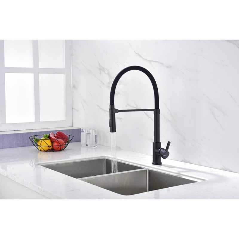 Смеситель Paulmark Halt Ha214021-AN для кухонной мойки, антрацит
