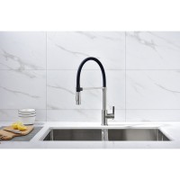 Смеситель Paulmark Halt Ha214021-BS для кухонной мойки, брашированная сталь