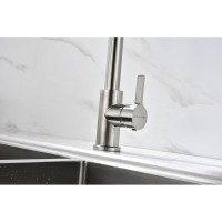 Смеситель Paulmark Halt Ha214021-BS для кухонной мойки, брашированная сталь