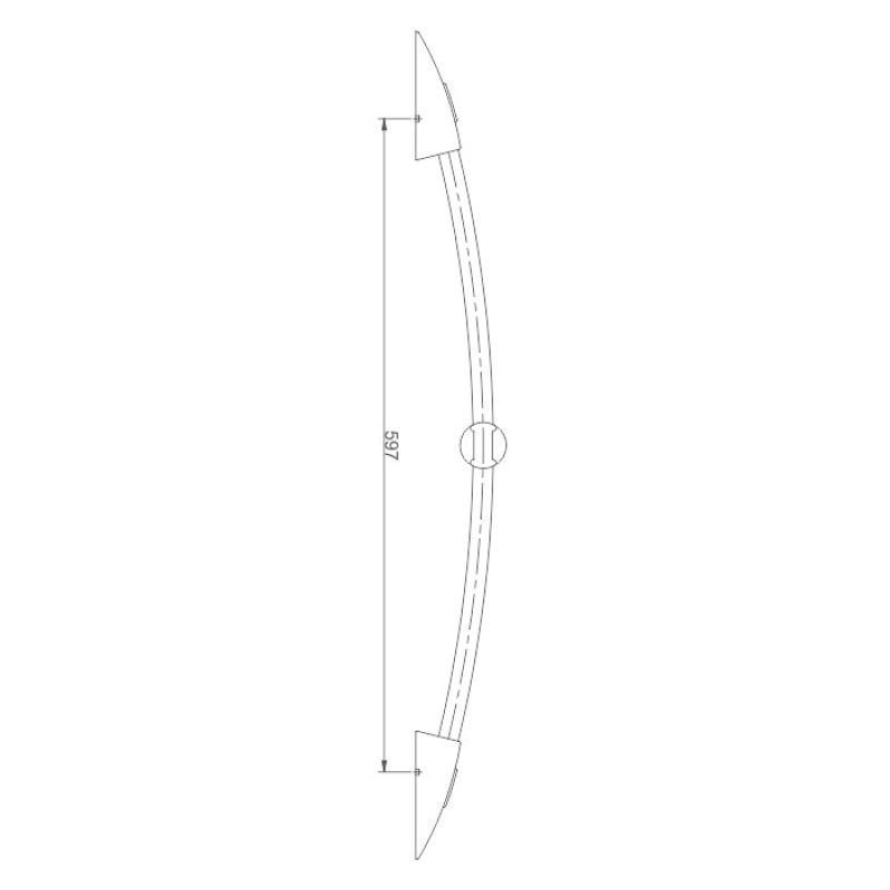 Душевая штанга Haiba HB8004, хром