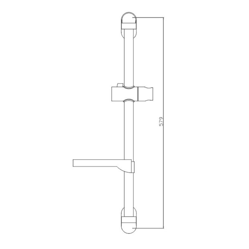 Душевая штанга Haiba HB8007, хром
