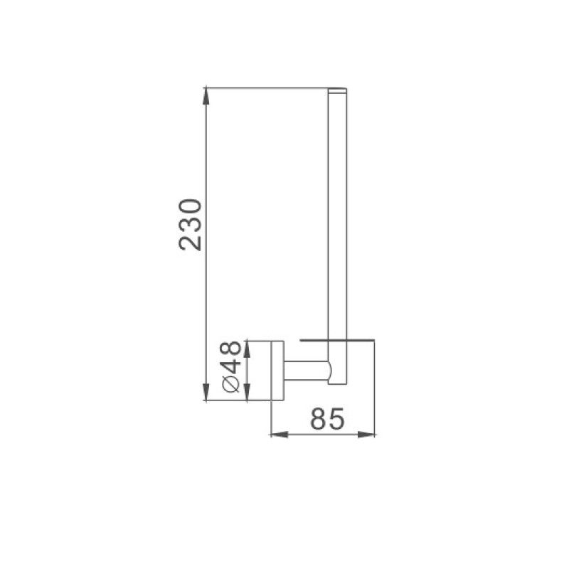Держатель для туалетной бумаги Haiba HB1711, хром