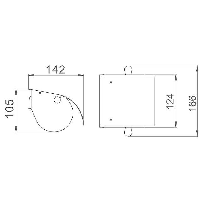 Держатель для туалетной бумаги Haiba HB501, хром