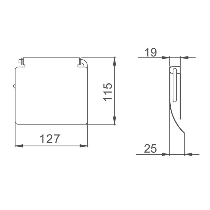 Держатель для туалетной бумаги Haiba HB504, хром