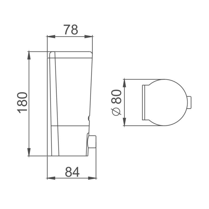 Дозатор жидкого мыла Haiba HB406, хром