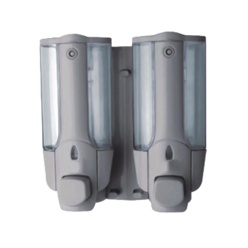 Двойной дозатор жидкого мыла Haiba HB407-1, серый