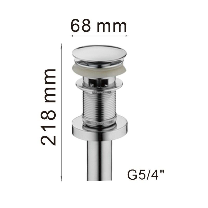 Донный клапан Haiba HB65-2, хром