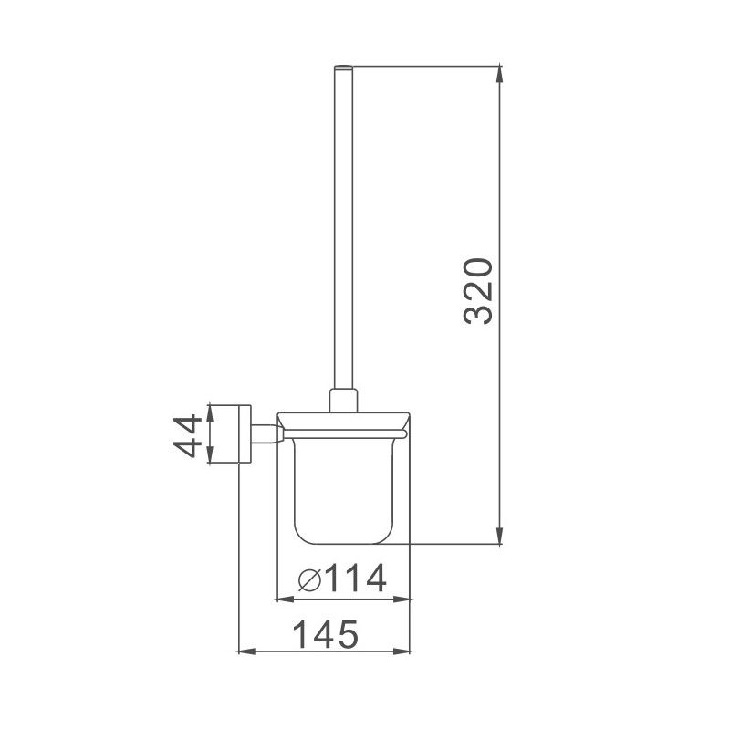 Ершик Haiba HB8610, хром