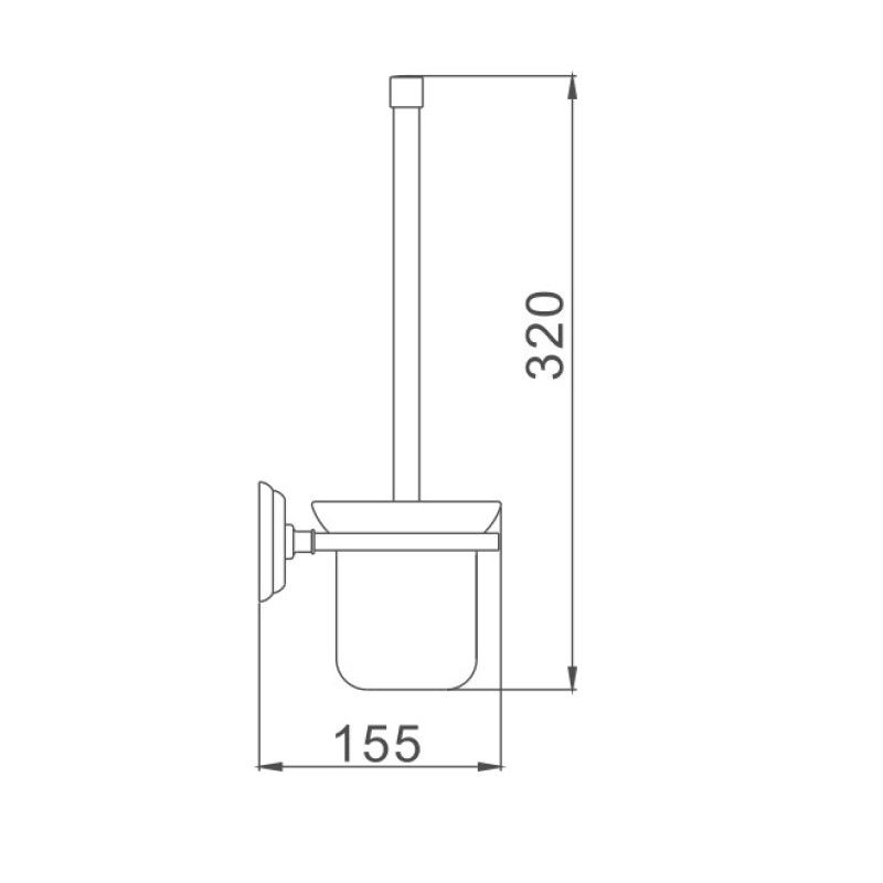 Ершик Haiba HB1510, хром