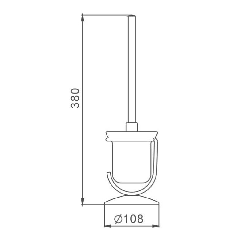 Ершик Haiba HB905, хром