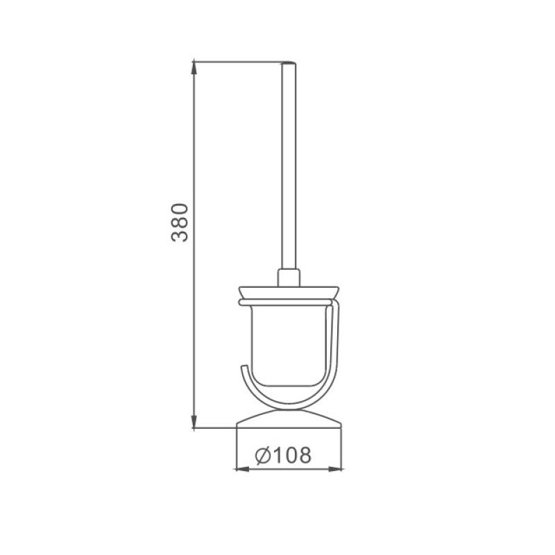 Ершик Haiba HB910, хром