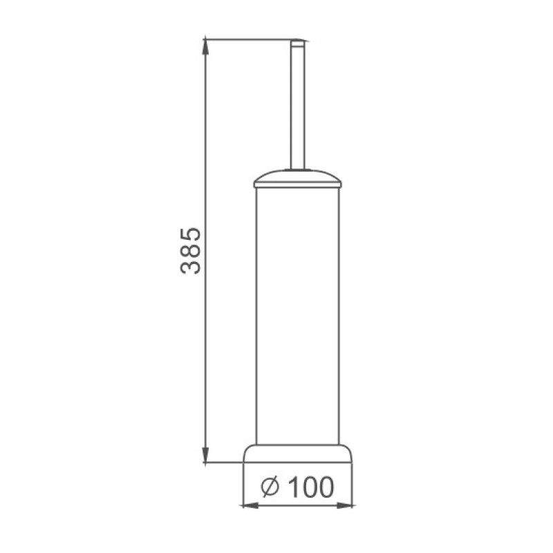 Ершик Haiba HB901, хром