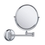 Зеркало косметическое Haiba HB6108, с увеличением, Хром