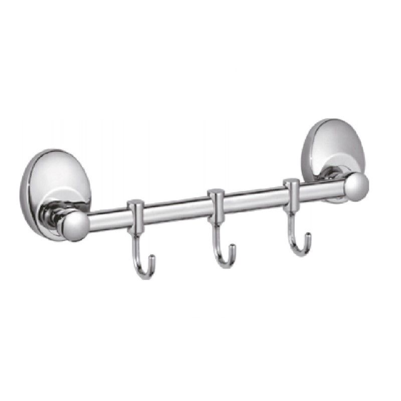 Планка с крючками для полотенец Haiba HB1615-3, хром