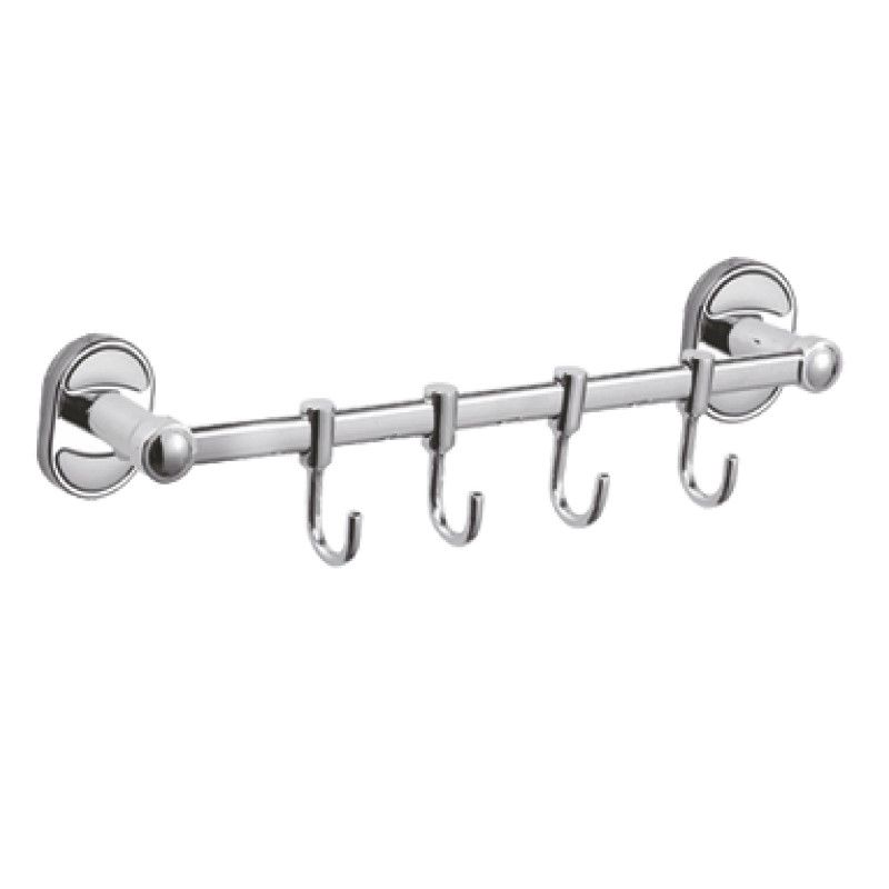 Планка с крючками для полотенец Haiba HB1915-4, хром