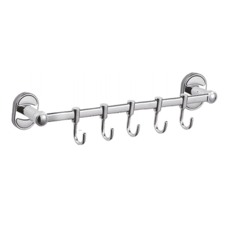 Планка с крючками для полотенец Haiba HB1915-5, хром
